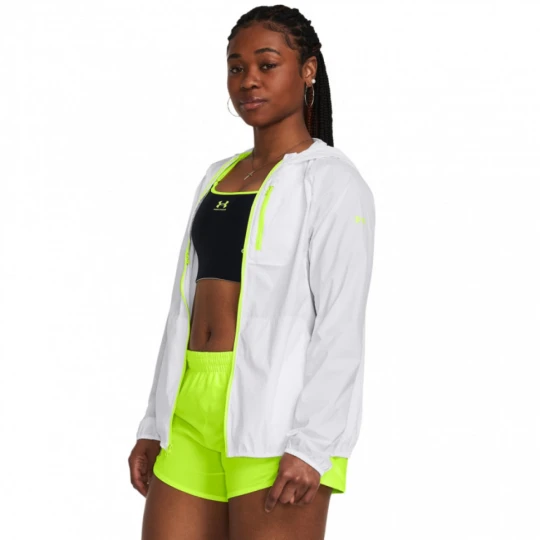 Zdjęcie produktu Damska kurtka do biegania Under Armour Launch Lightweight Jacket - biała