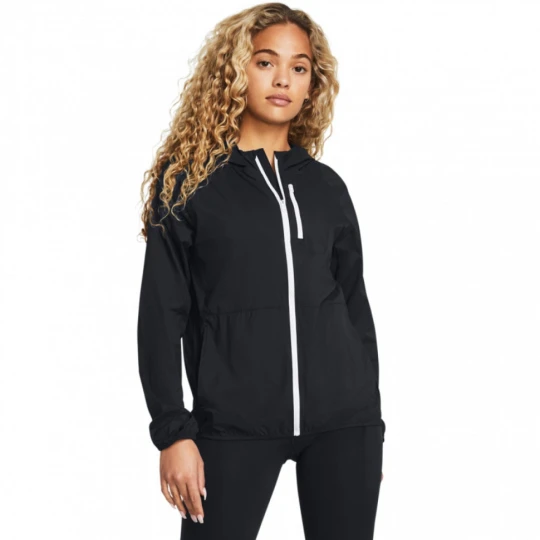 Zdjęcie produktu Damska kurtka do biegania Under Armour Launch Lightweight Jacket - czarna