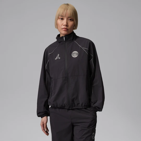 Zdjęcie produktu Damska kurtka przedmeczowa Paris Saint-Germain - Szary Nike