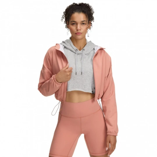 Zdjęcie produktu Damska kurtka przejściowa Under Armour UA Unstoppable Woven HD Jkt - różowa