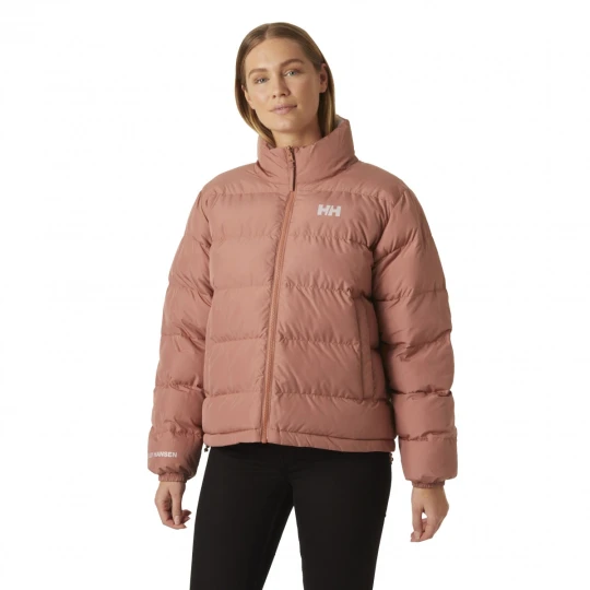 Zdjęcie produktu Damska kurtka puchowa dwustronna Helly Hansen YU 23 Reversible Puffer - różowa / pomarańczowa