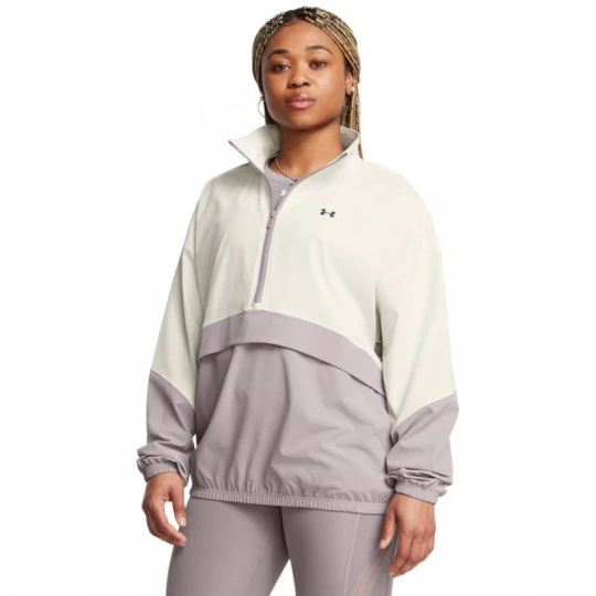 Zdjęcie produktu Damska kurtka treningowa Under Armour Armoursport Anorak - beżowa