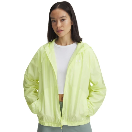 Zdjęcie produktu Damska kurtka treningowa Under Armour UA Rival Sport Windbreaker Jkt - żółta