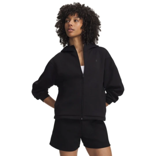 Zdjęcie produktu Damska kurtka Under Armour Unstoppable Fleece FZ Jkt - czarna