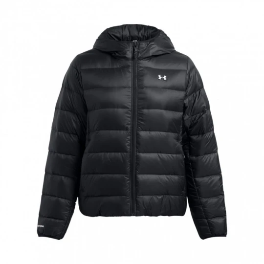 Zdjęcie produktu Damska kurtka z puchem naturalnym Under Armour Legend Down Hooded Jacket - czarna