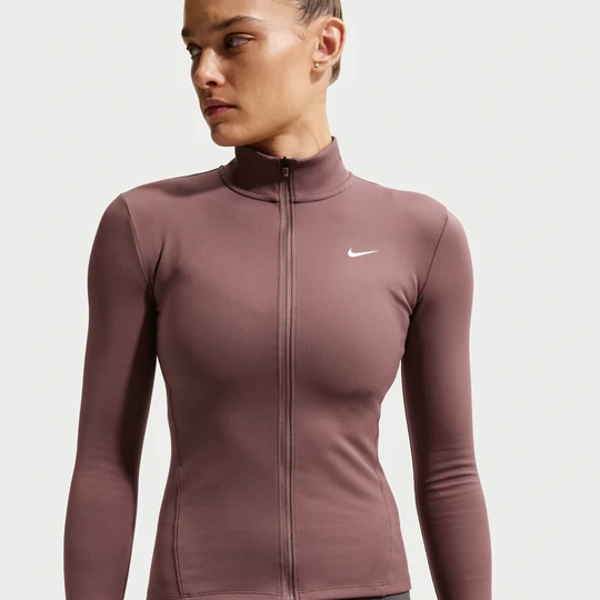 Zdjęcie produktu Damska kurtka z zamkiem na całej długości Dri-FIT Nike One Fitted - Fiolet