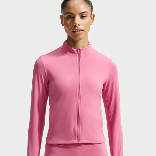 Zdjęcie produktu Damska kurtka z zamkiem na całej długości Dri-FIT Nike Zenvy - Różowy
