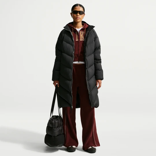 Zdjęcie produktu Damska luźna parka puchowa z kapturem Storm-FIT Nike Windpuffer - Czerń