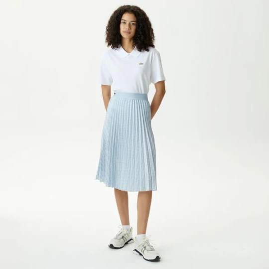 Zdjęcie produktu Damska plisowana spódnica Lacoste Fashion Show Edition z paskiem