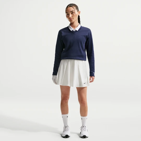 Zdjęcie produktu Damska rozkloszowana spódnica do golfa Nike Golf Club Dri-FIT - Biel