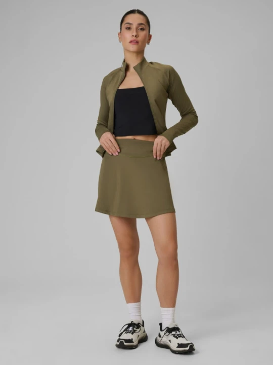 Zdjęcie produktu Damska spódnica treningowa 4F 4FWSS26TFSKF019 - khaki
