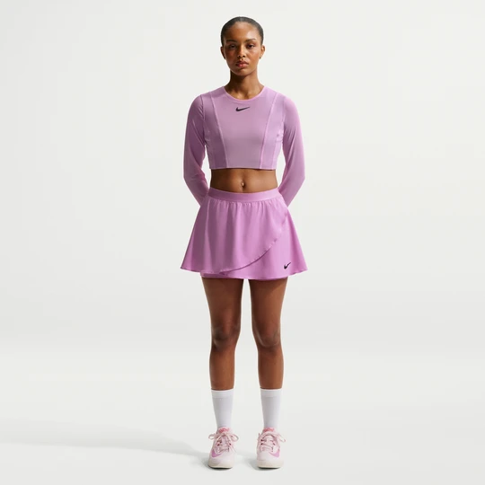 Zdjęcie produktu Damska spódnica z wysokim stanem do tenisa Dri-FIT NikeCourt Slam - Fiolet