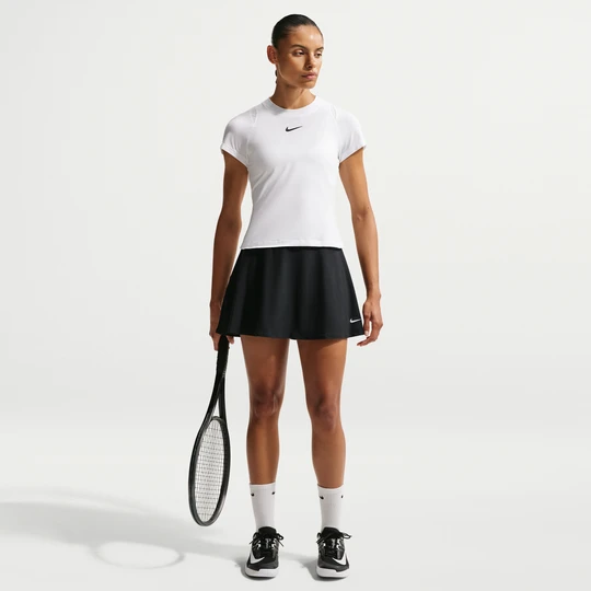 Zdjęcie produktu Damska spódniczka tenisowa z falbanami Dri-FIT Nike Victory - Czerń