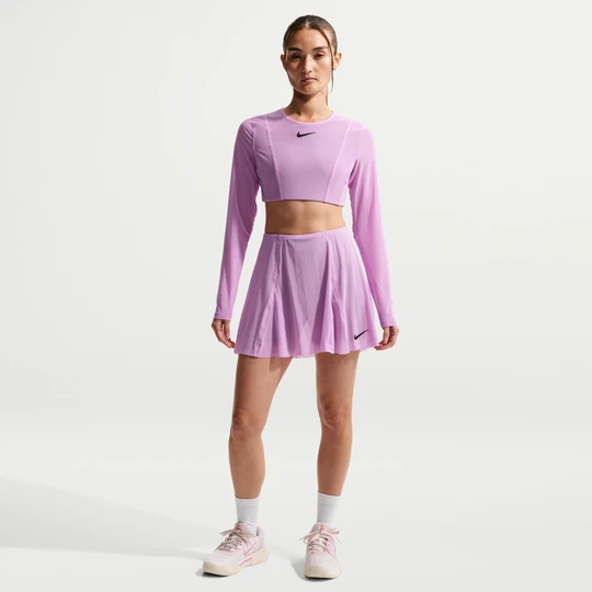 Zdjęcie produktu Damska spódniczka tenisowa z wysokim stanem NikeCourt Slam - Fiolet