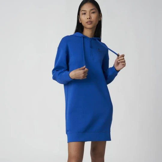 Zdjęcie produktu Damska Sukienka Z Dwuwarstwowej Piki Loose Fit Lacoste