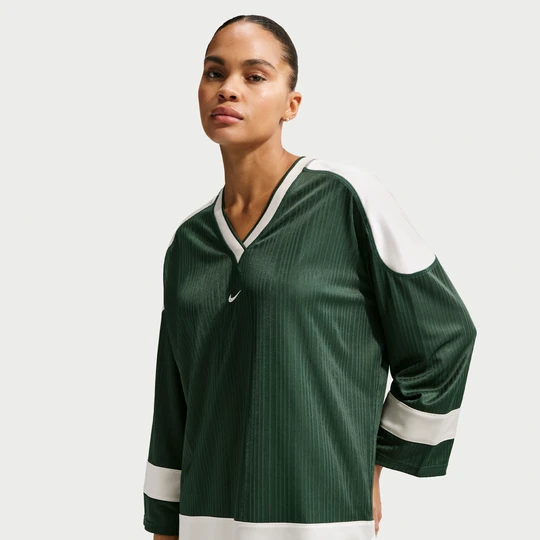 Zdjęcie produktu Damska tunika o kroju oversize z dżerseju Nike - Zieleń