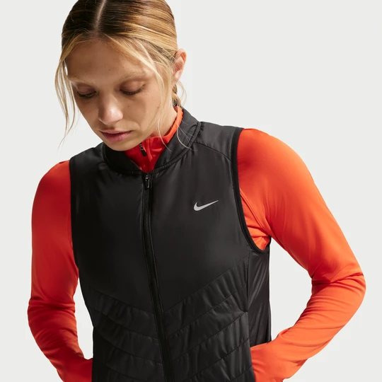 Zdjęcie produktu Damski bezrękawnik do biegania Nike Tempo Repel Warm - Czerń