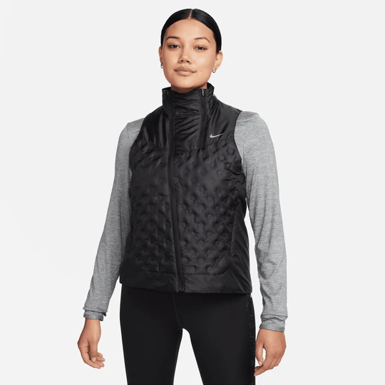 Zdjęcie produktu Damski bezrękawnik do biegania Nike Therma-FIT ADV Repel AeroLoft - Czerń