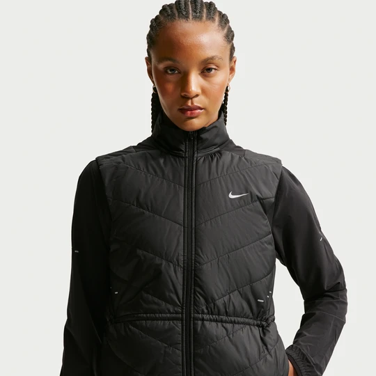 Zdjęcie produktu Damski bezrękawnik do biegania Therma-FIT Nike Swift - Czerń