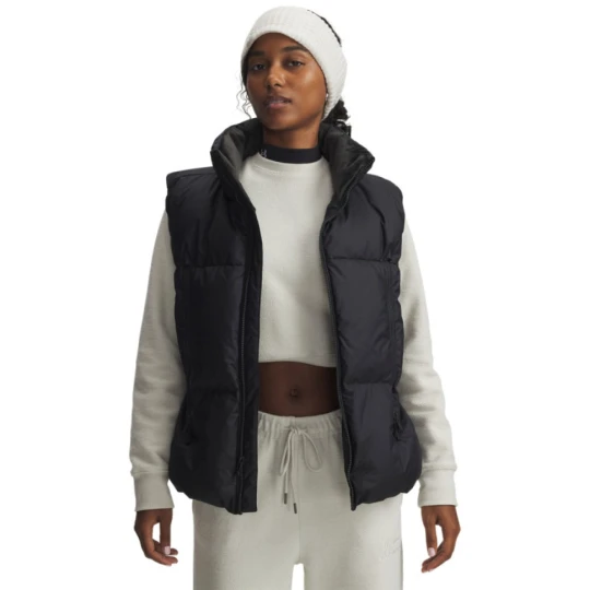 Zdjęcie produktu Damski bezrękawnik puchowy Under Armour Limitless Down Puffer Vest - czarny