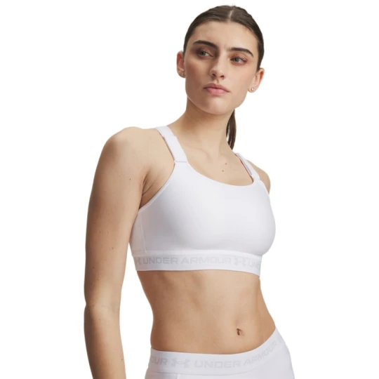 Zdjęcie produktu Damski biustonosz treningowy Under Armour HeatGear High - biały