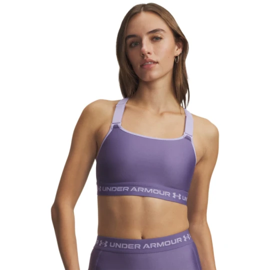 Zdjęcie produktu Damski biustonosz treningowy Under Armour HeatGear High - fioletowy