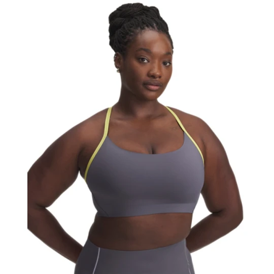 Zdjęcie produktu Damski biustonosz treningowy Under Armour UA Halo Bonded Bra - szary