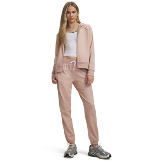 Zdjęcie produktu Damski dres komplet treningowy Under Armour UA Rival Tricot Tracksuit HD - beżowy