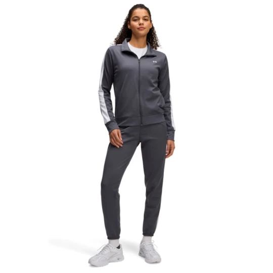 Zdjęcie produktu Damski komplet treningowy Under Armour Tricot Tracksuit - szary