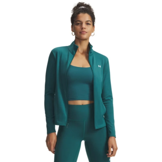 Zdjęcie produktu Damski longsleeve treningowy rozpinany Under Armour Motion Jacket Emea - zielony