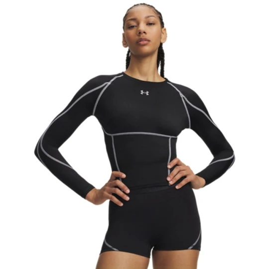 Zdjęcie produktu Damski longsleeve treningowy Under Armour HeatGear Elite LS - czarny