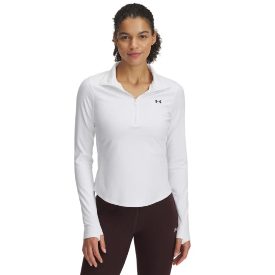 Zdjęcie produktu Damski longsleeve treningowy Under Armour Motion 1 / 2 Zip EMEA - biały
