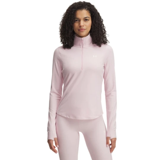 Zdjęcie produktu Damski longsleeve treningowy Under Armour Motion 1 / 2 Zip EMEA - różowy