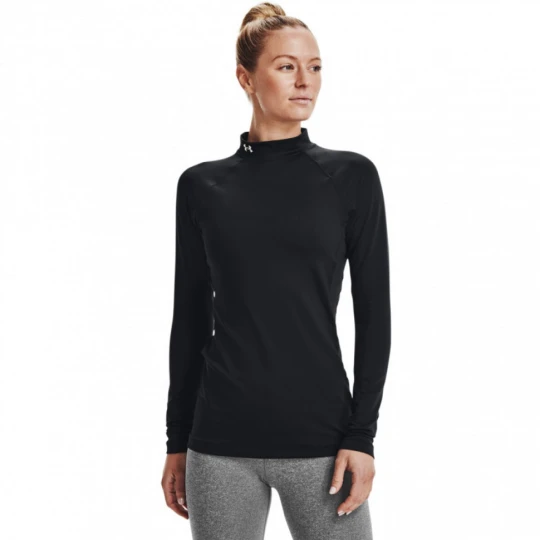 Zdjęcie produktu Damski longsleeve treningowy Under Armour UA CG Authentics Mockneck - czarny
