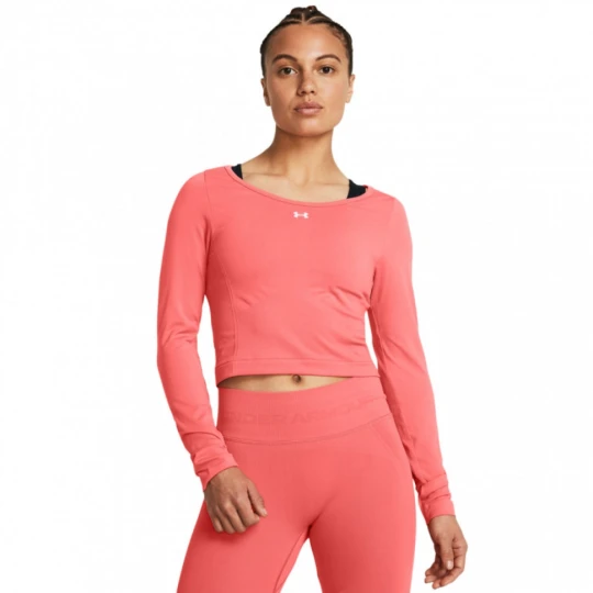 Zdjęcie produktu Damski longsleeve treningowy Under Armour UA Vanish Seamless LS - łososiowy