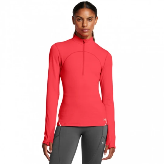 Zdjęcie produktu Damski longsleeve treningowy Under Armour Vanish Cw 1 / 2 Zip - czerwony