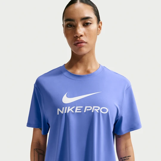 Zdjęcie produktu Damski luźny T-shirt Nike Pro - Niebieski