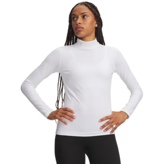Zdjęcie produktu Damski półgolf treningowy Under Armour UA ColdGear Mock - biały