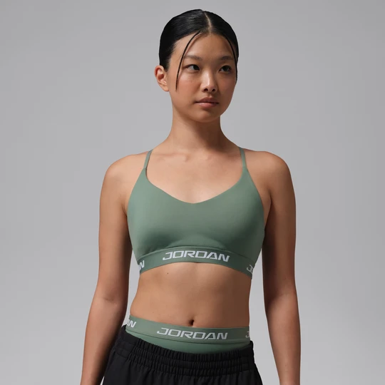 Zdjęcie produktu Damski regulowany stanik sportowy z wkładkami Jordan Sport Essentials - Szary