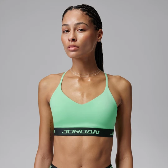 Zdjęcie produktu Damski regulowany stanik sportowy z wkładkami Jordan Sport Essentials - Zieleń