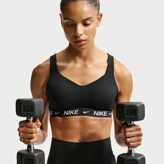 Zdjęcie produktu Damski regulowany stanik sportowy z wkładkami Nike Indy High Support - Czerń