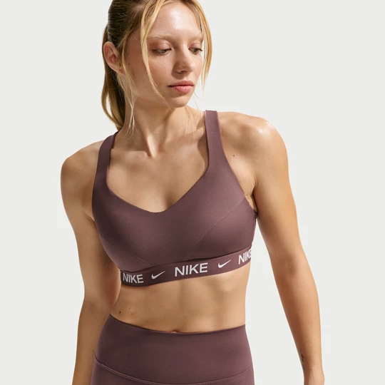 Zdjęcie produktu Damski regulowany stanik sportowy z wkładkami Nike Indy High Support - Fiolet