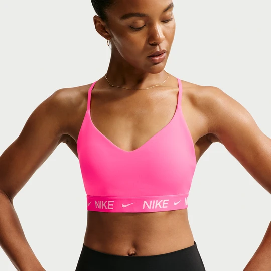 Zdjęcie produktu Damski regulowany stanik sportowy z wkładkami Nike Indy Light Support - Różowy