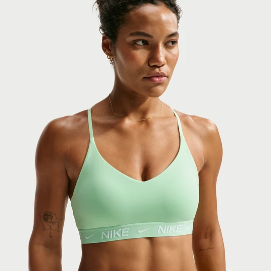 Zdjęcie produktu Damski regulowany stanik sportowy z wkładkami Nike Indy Light Support - Zieleń