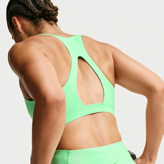 Zdjęcie produktu Damski stanik sportowy Nike Universa z wkładkami i średnim wsparciem - Zieleń