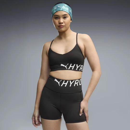 Zdjęcie produktu Damski stanik sportowy PUMA x HYROX Strappy PWRMODE, Odzież, Czarny