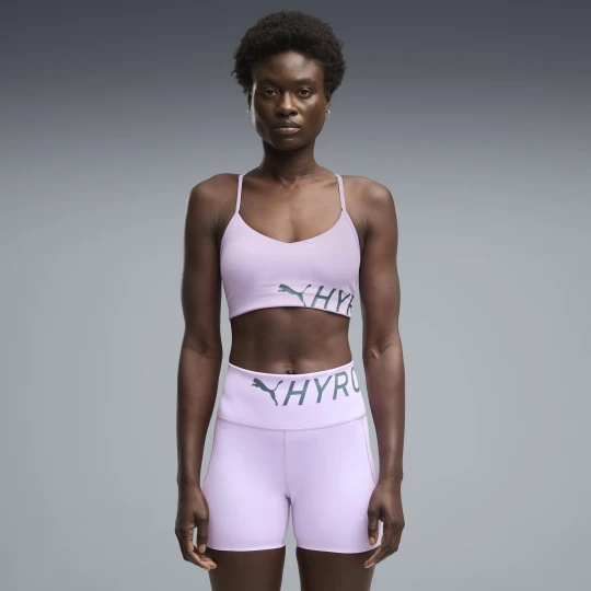 Zdjęcie produktu Damski stanik sportowy PUMA x HYROX Strappy PWRMODE, Odzież, Fioletowy