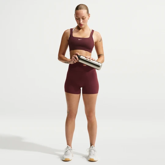 Zdjęcie produktu Damski stanik sportowy zapewniający lekkie wsparcie Nike One - Fiolet