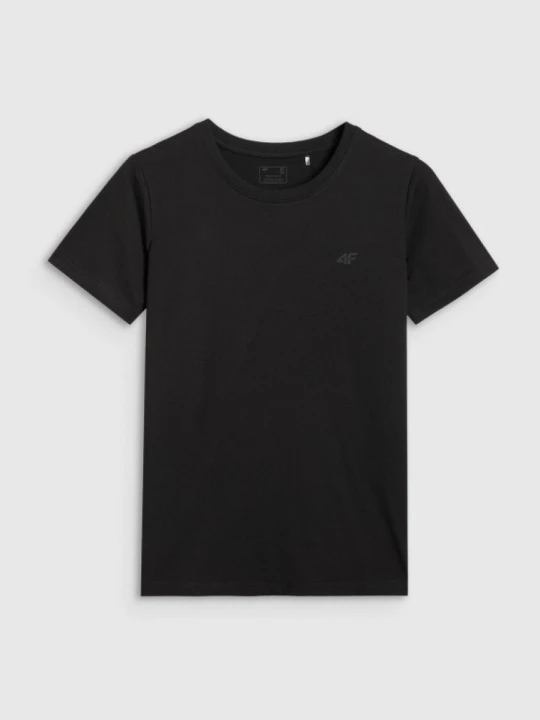 Zdjęcie produktu Damski t-shirt basic 4F 4FWMM00TTSHF2356 - czarny