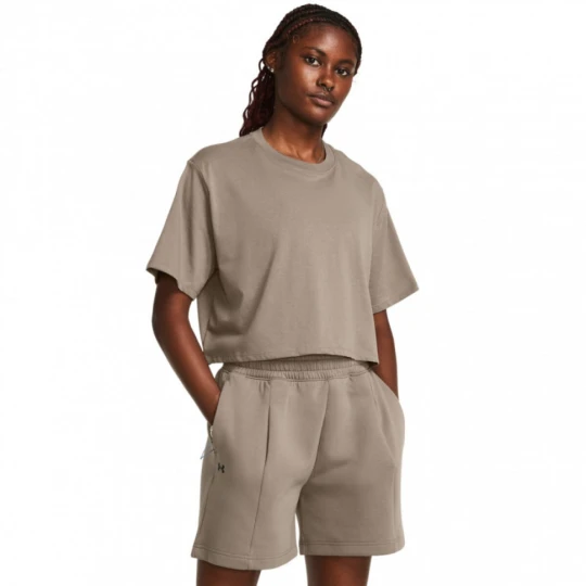 Zdjęcie produktu Damski t-shirt crop-top Under Armour Campus Boxy Crop SS - brązowy